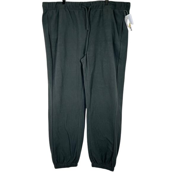 NWT Z By Zella Attitude Fleece Plus size 3x Joggers Sweatpants in olive green - Picture 3 of 8